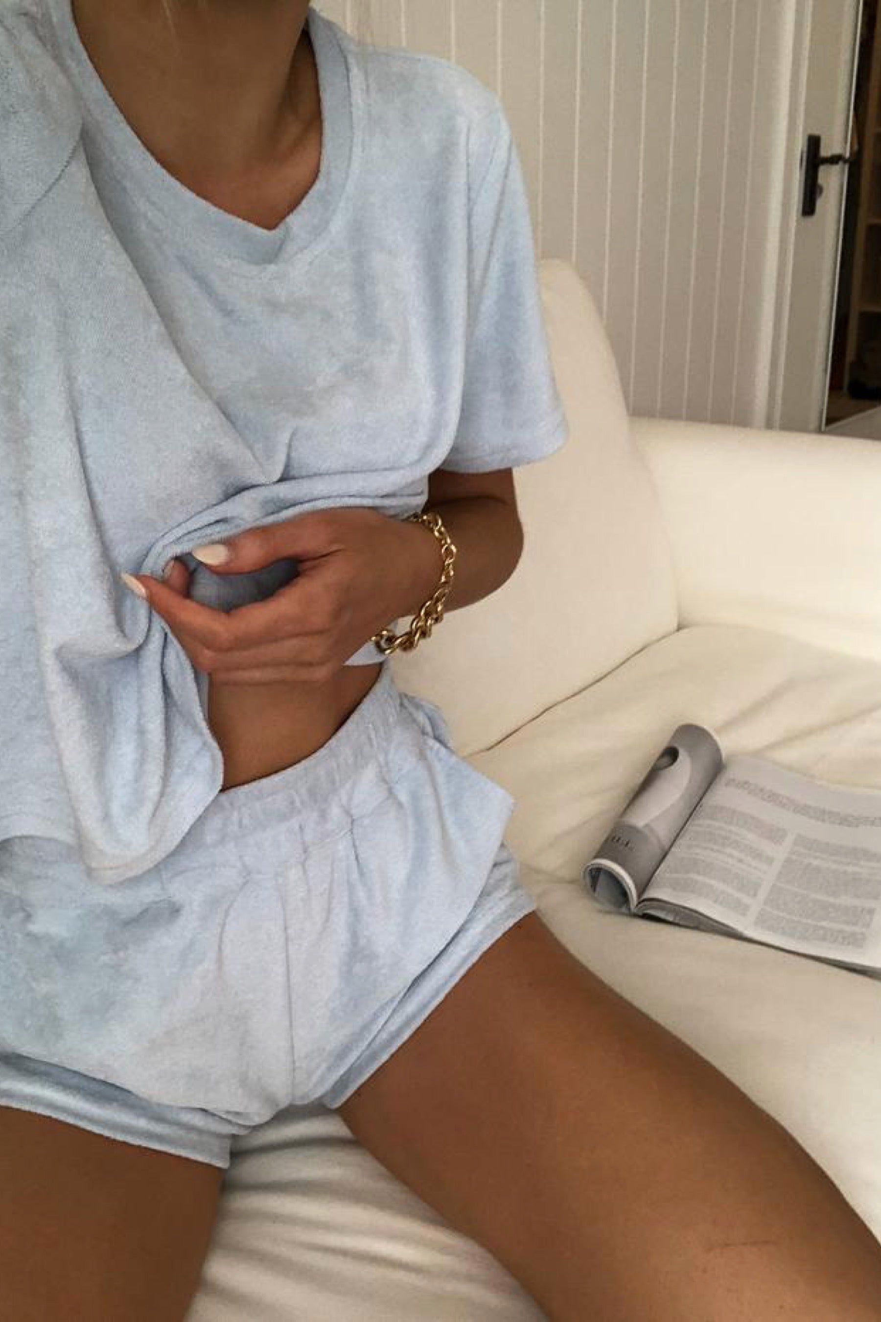 Powder Blue Terry Classic Set