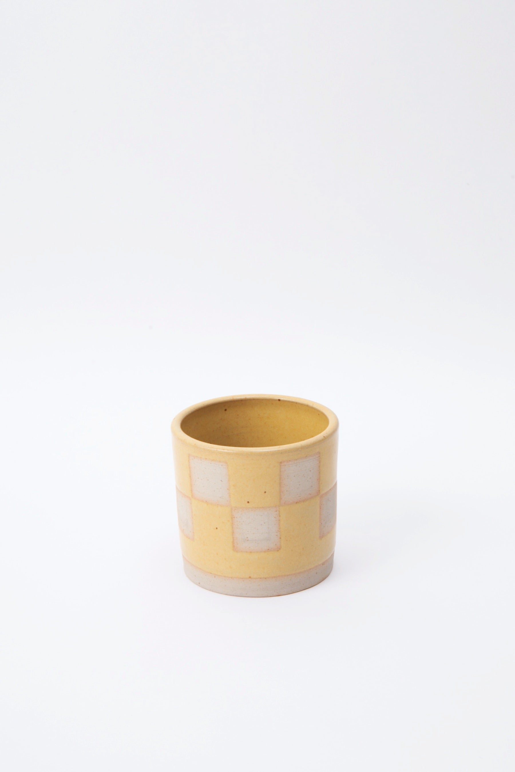 X Prism Pale Yellow Checked Tumbler
