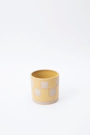 X Prism Pale Yellow Checked Tumbler
