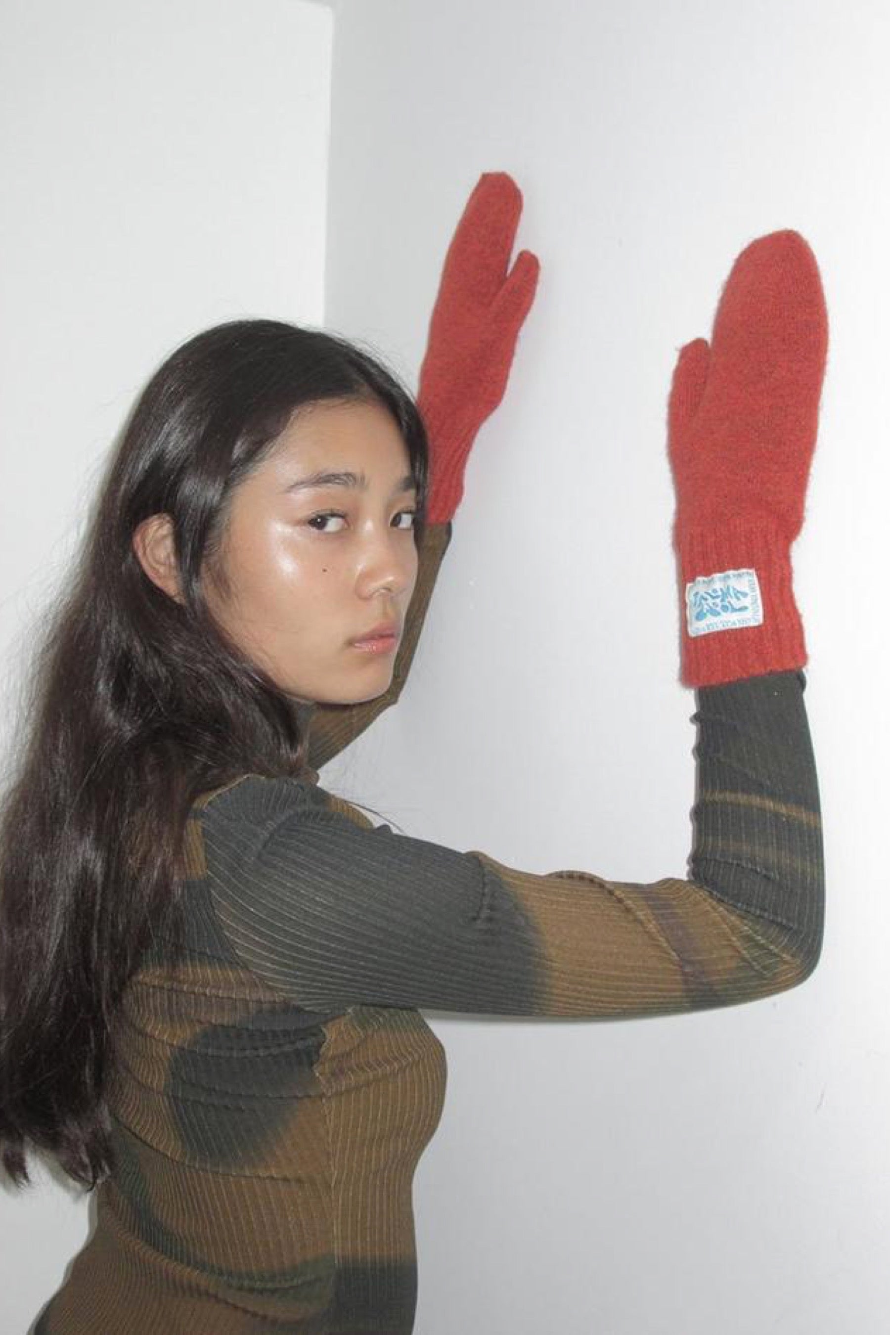 Red Kala Mittens