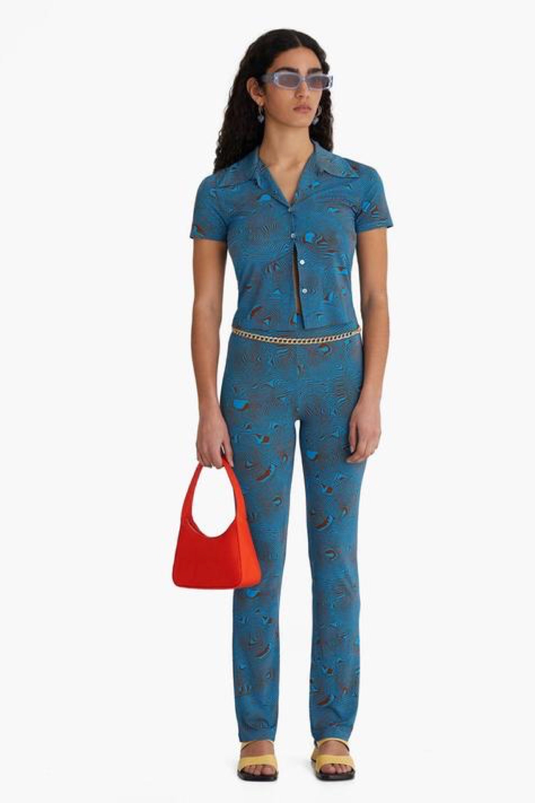 Mosaic Blue Regina Top