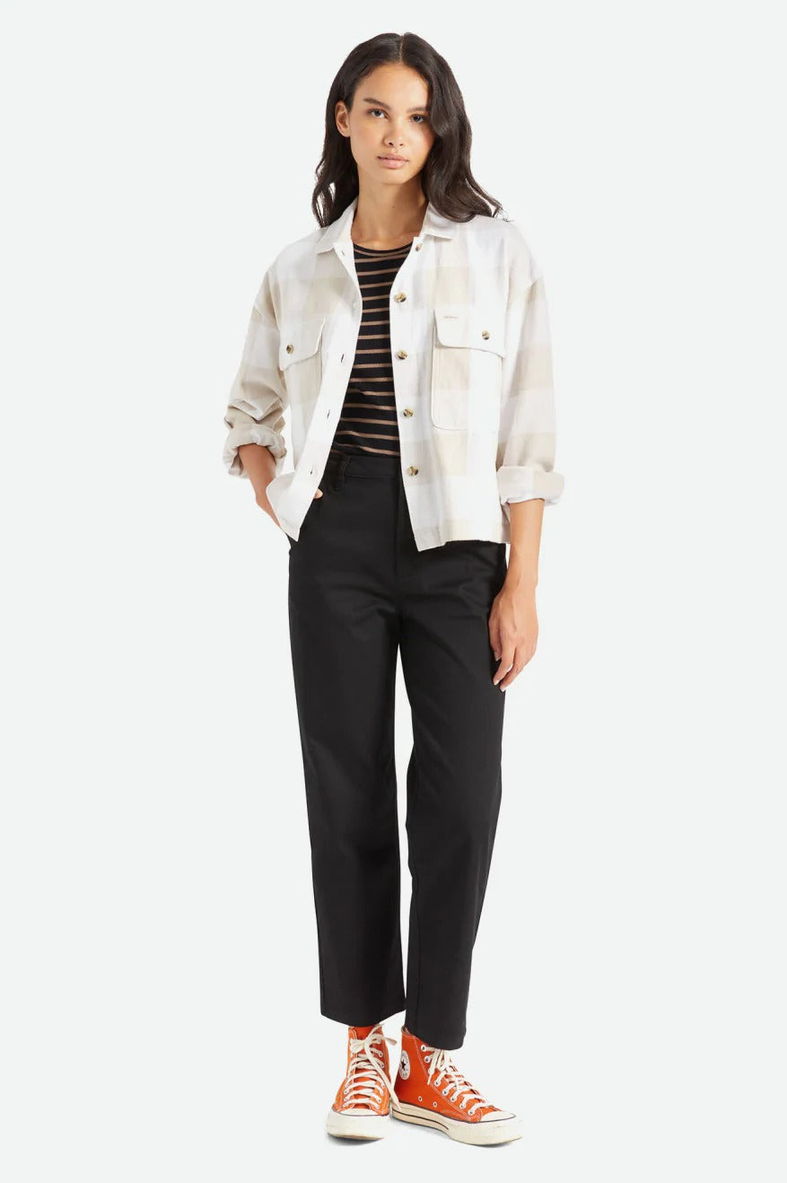 White Plaid Bowery Flannel