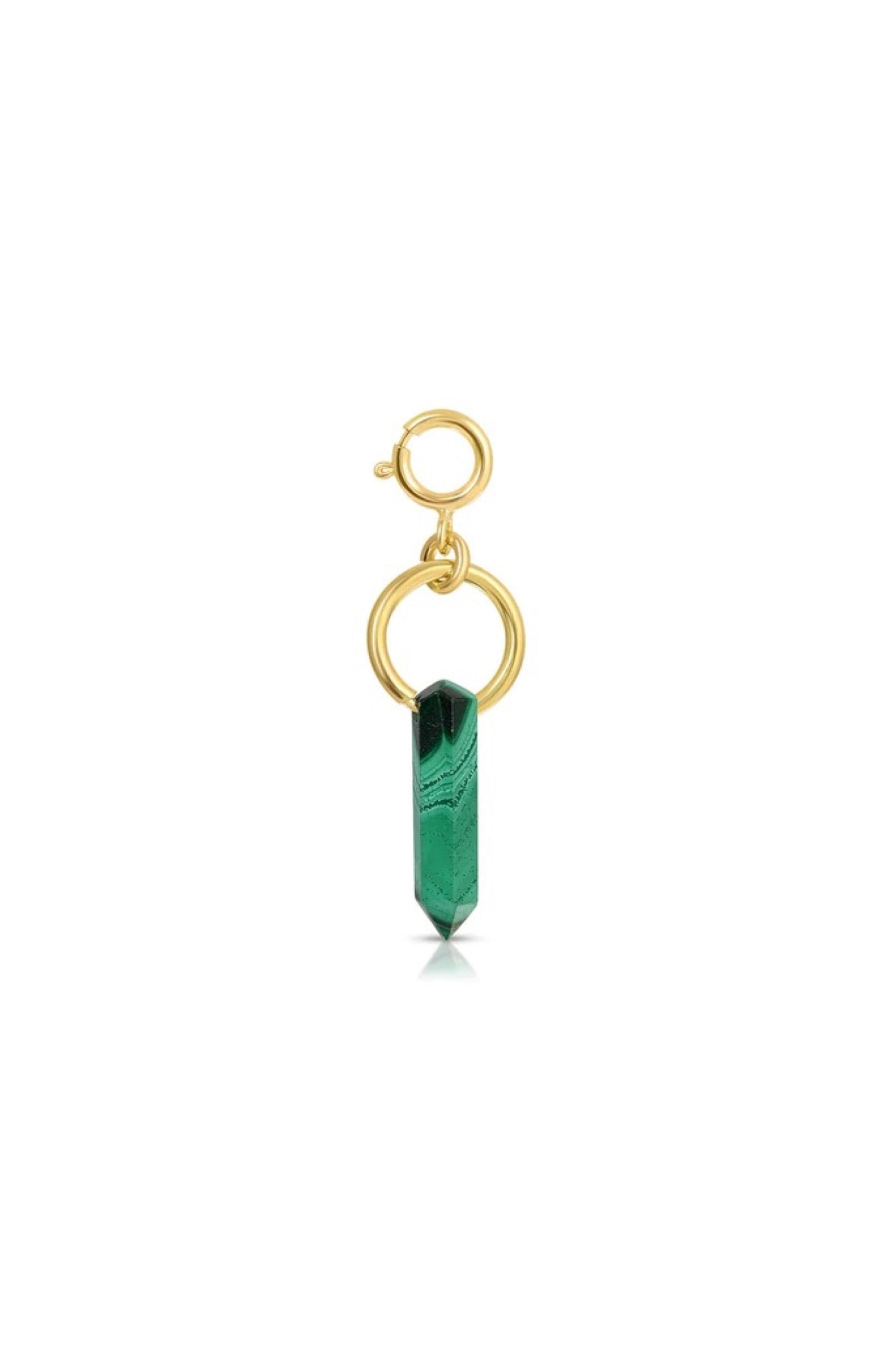 Malachite Namaste Charm