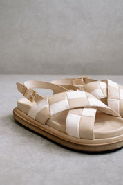 Stone + Beige Marshmallow Scacchi Sandal