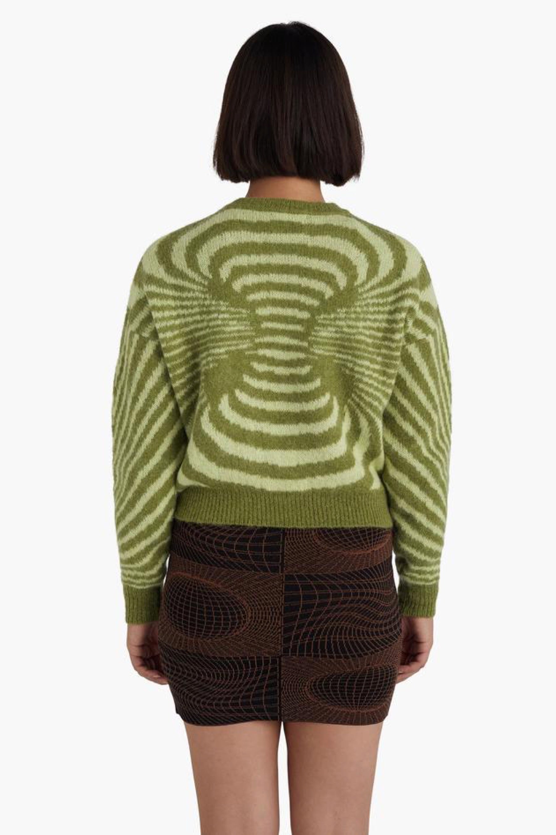Medium Green Matrix Sweater