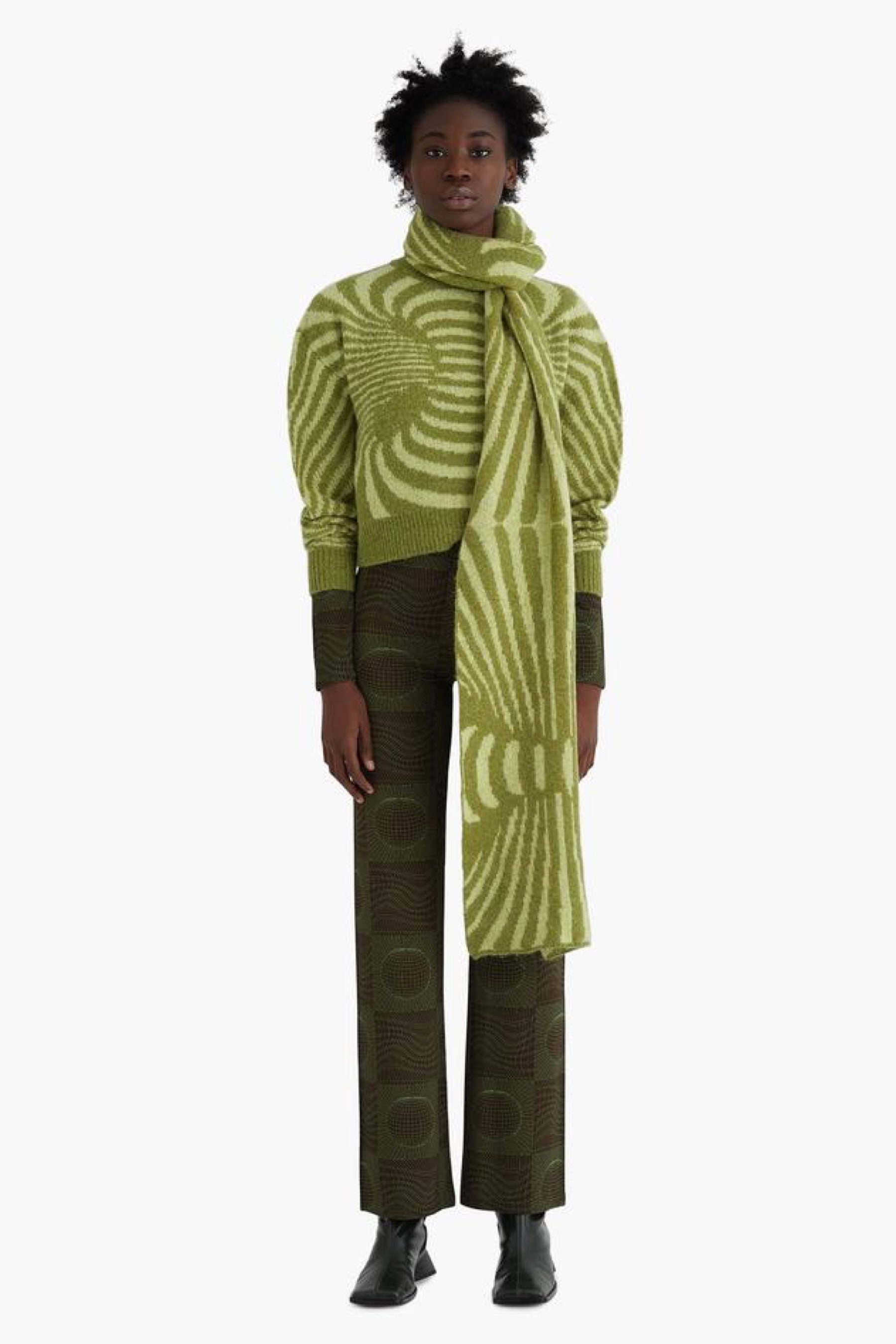 Medium Green Oraculo Scarf