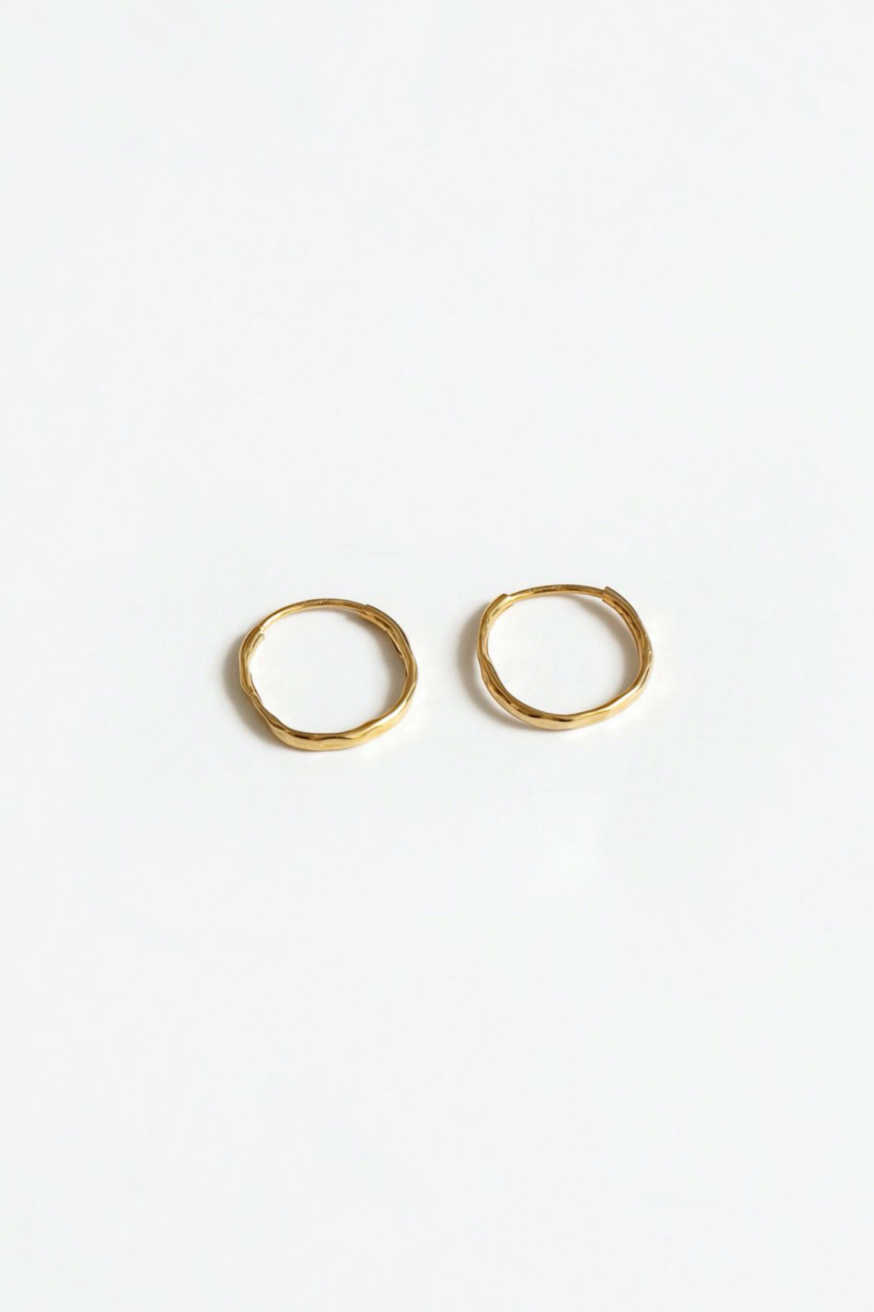 Gold Organic Hoops