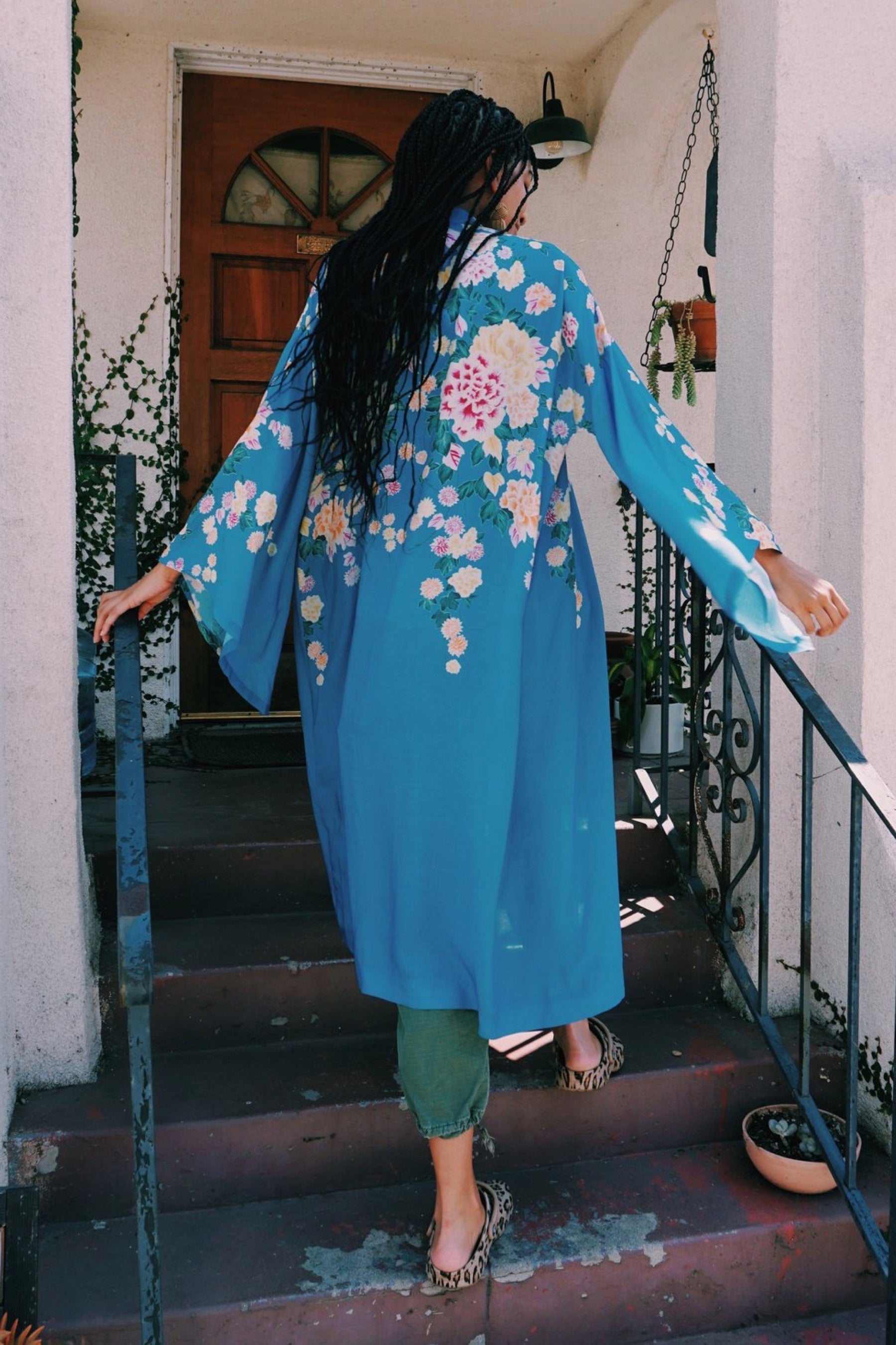 Blue Floral Georgia Robe