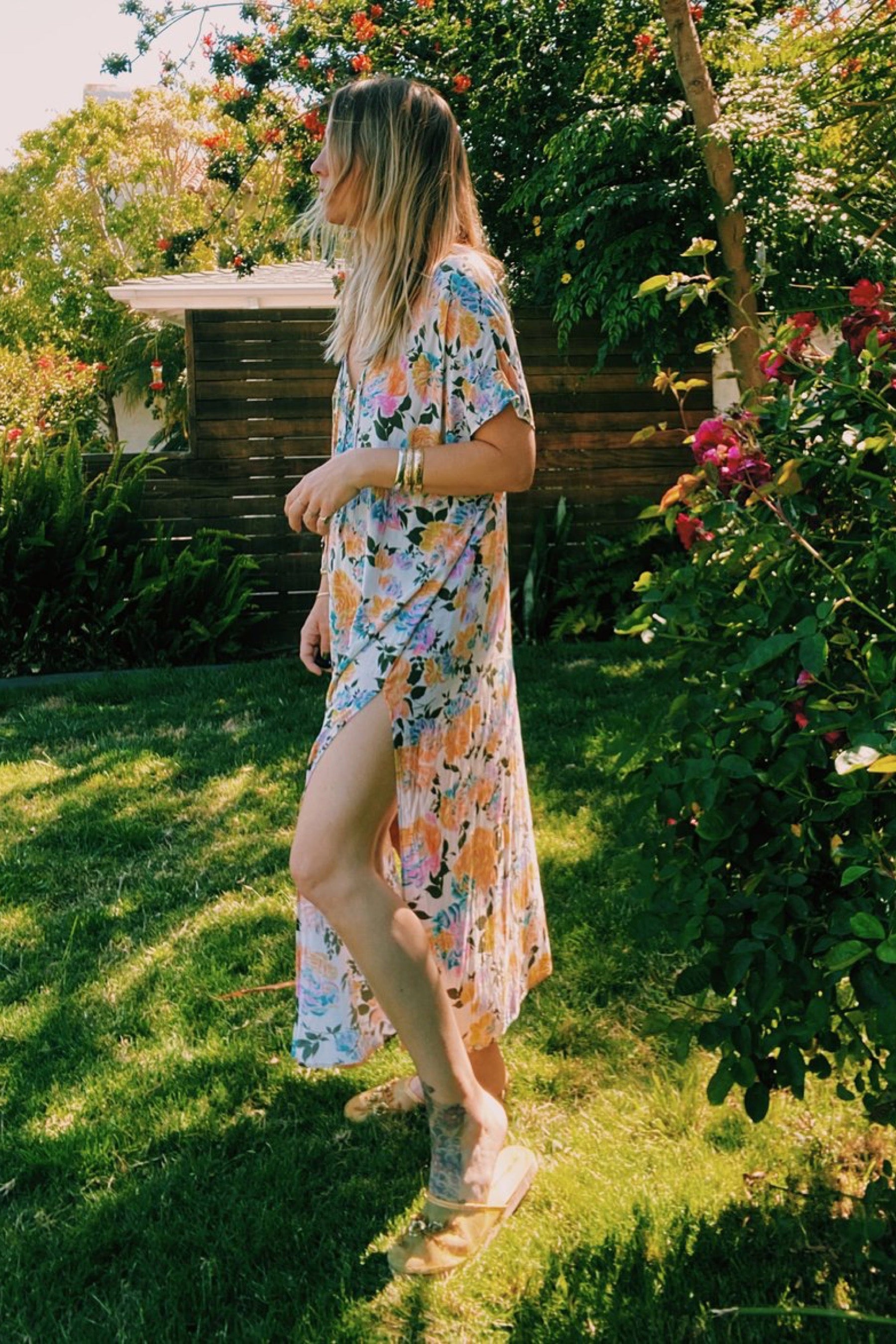 Golden Motley Margot Caftan