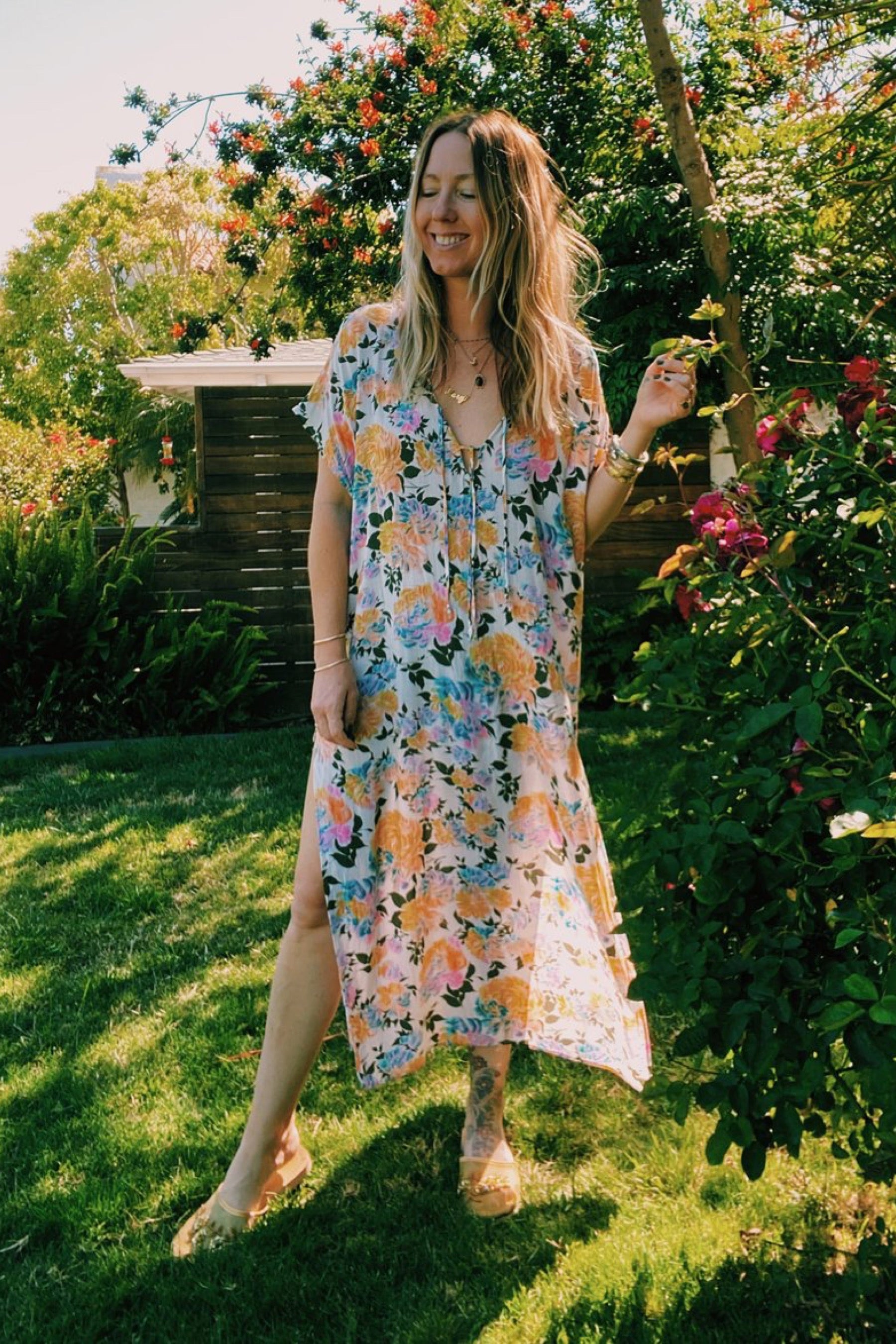 Golden Motley Margot Caftan