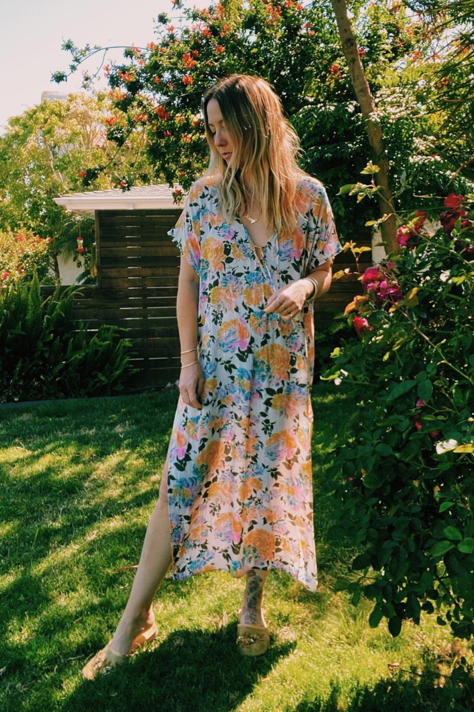 Golden Motley Margot Caftan