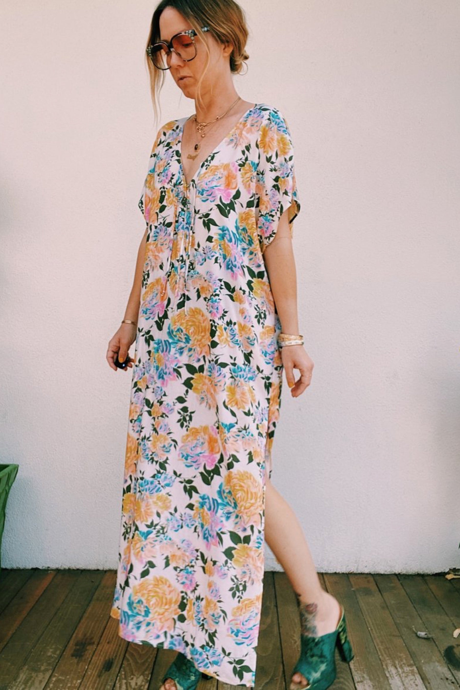 Golden Motley Margot Caftan