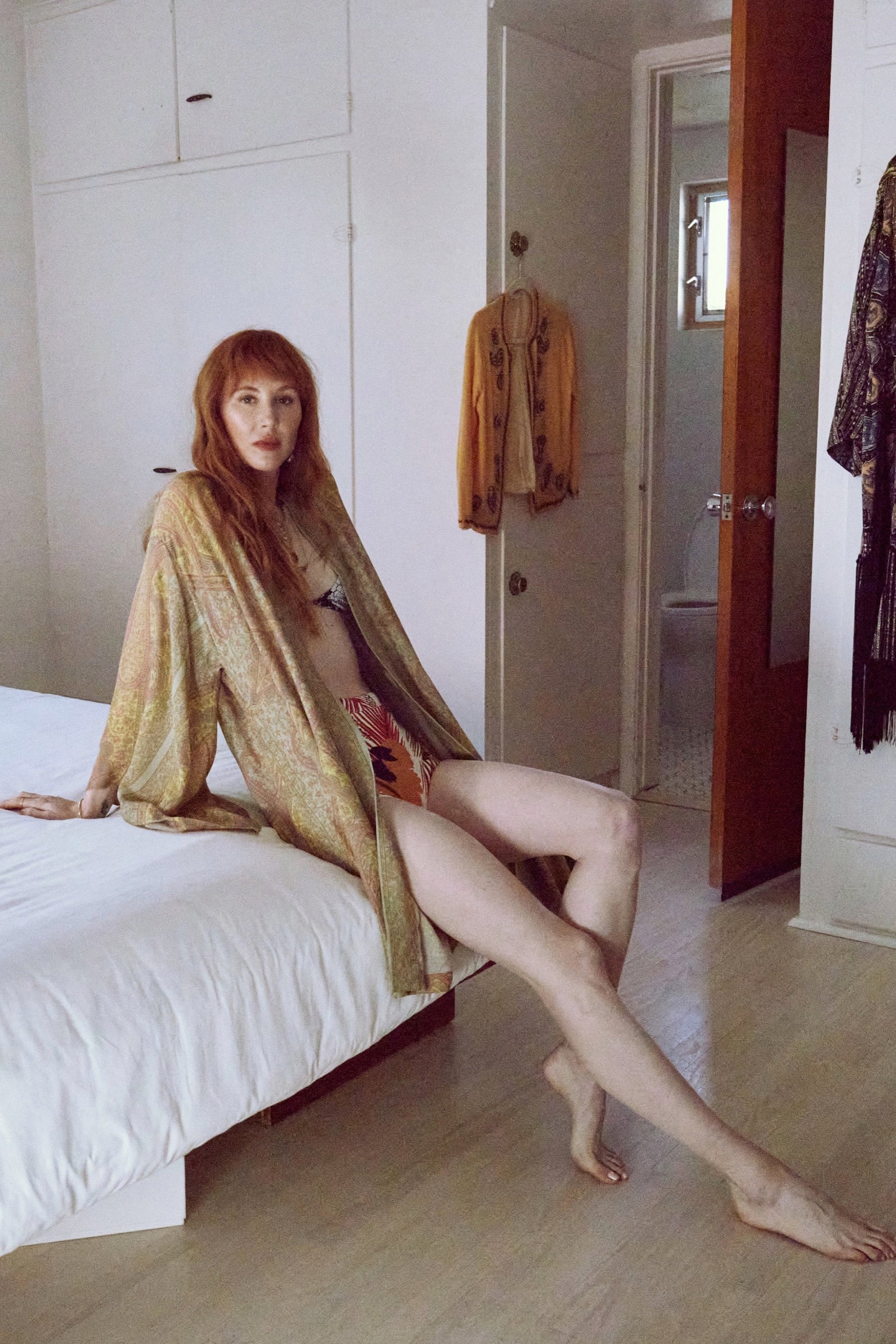 Golden Siren Hitchhiker Kimono