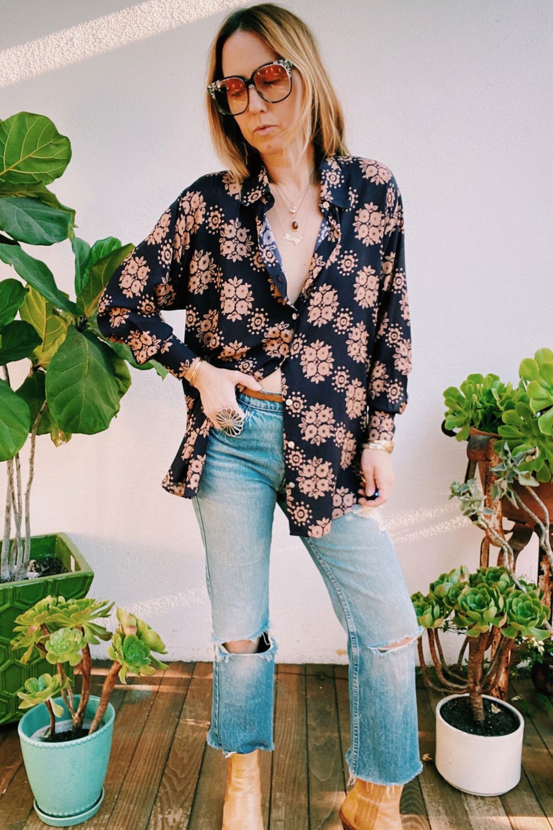 Midnight Moonrise Luna Blouse