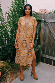 Tangerine Dial Margot Caftan