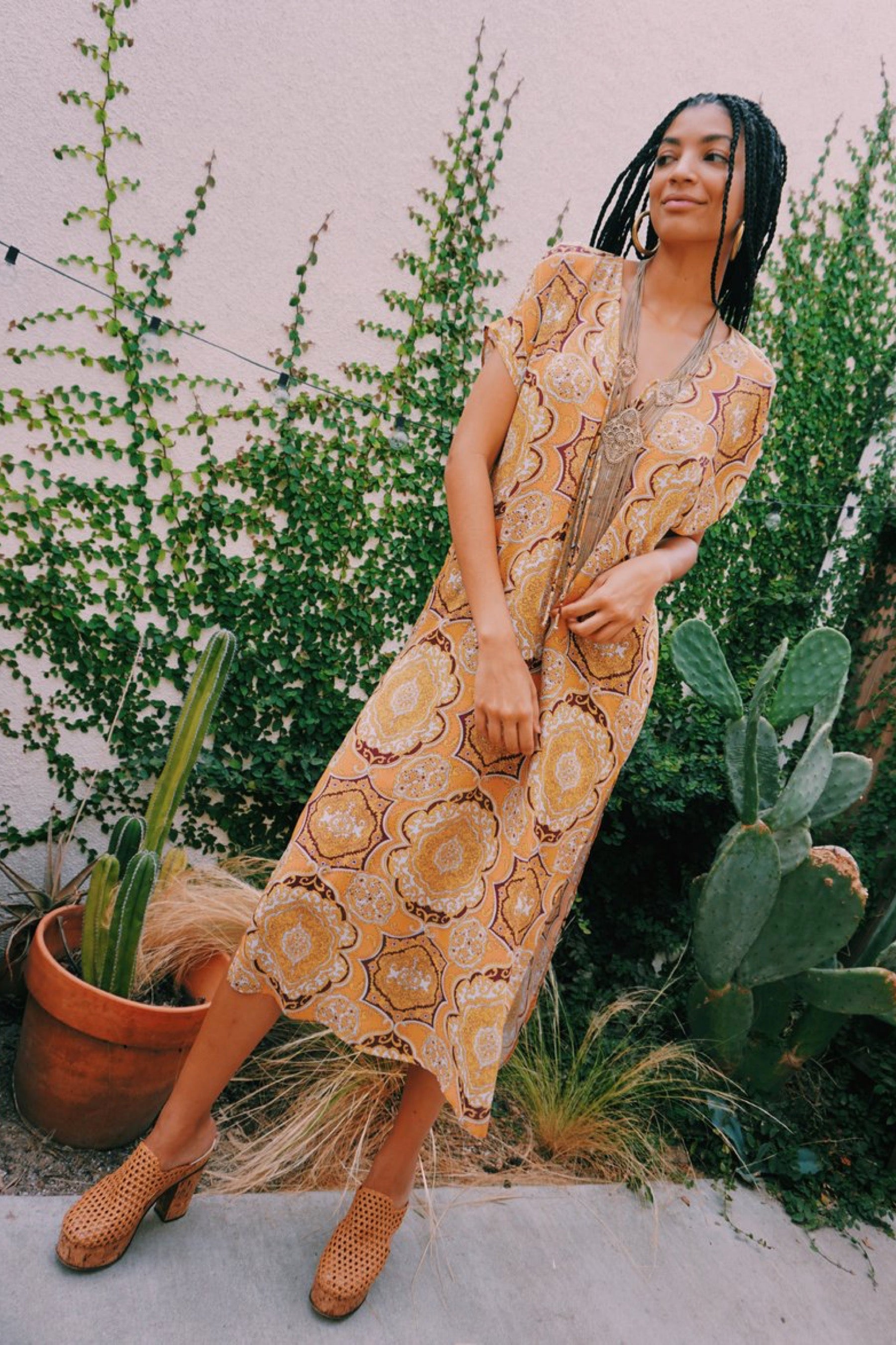 Tangerine Dial Margot Caftan