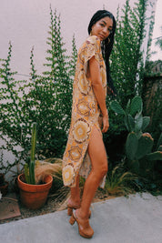 Tangerine Dial Margot Caftan