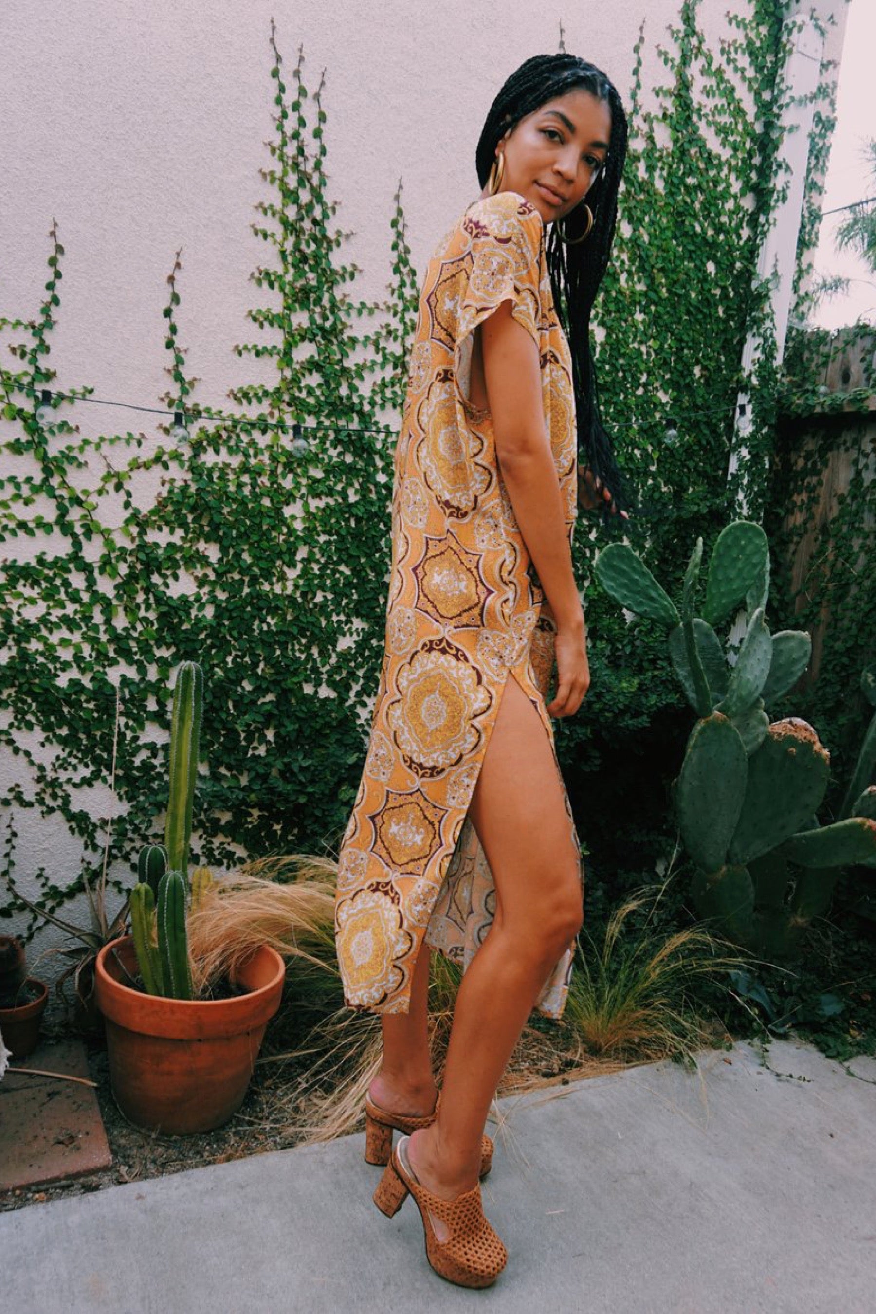 Tangerine Dial Margot Caftan