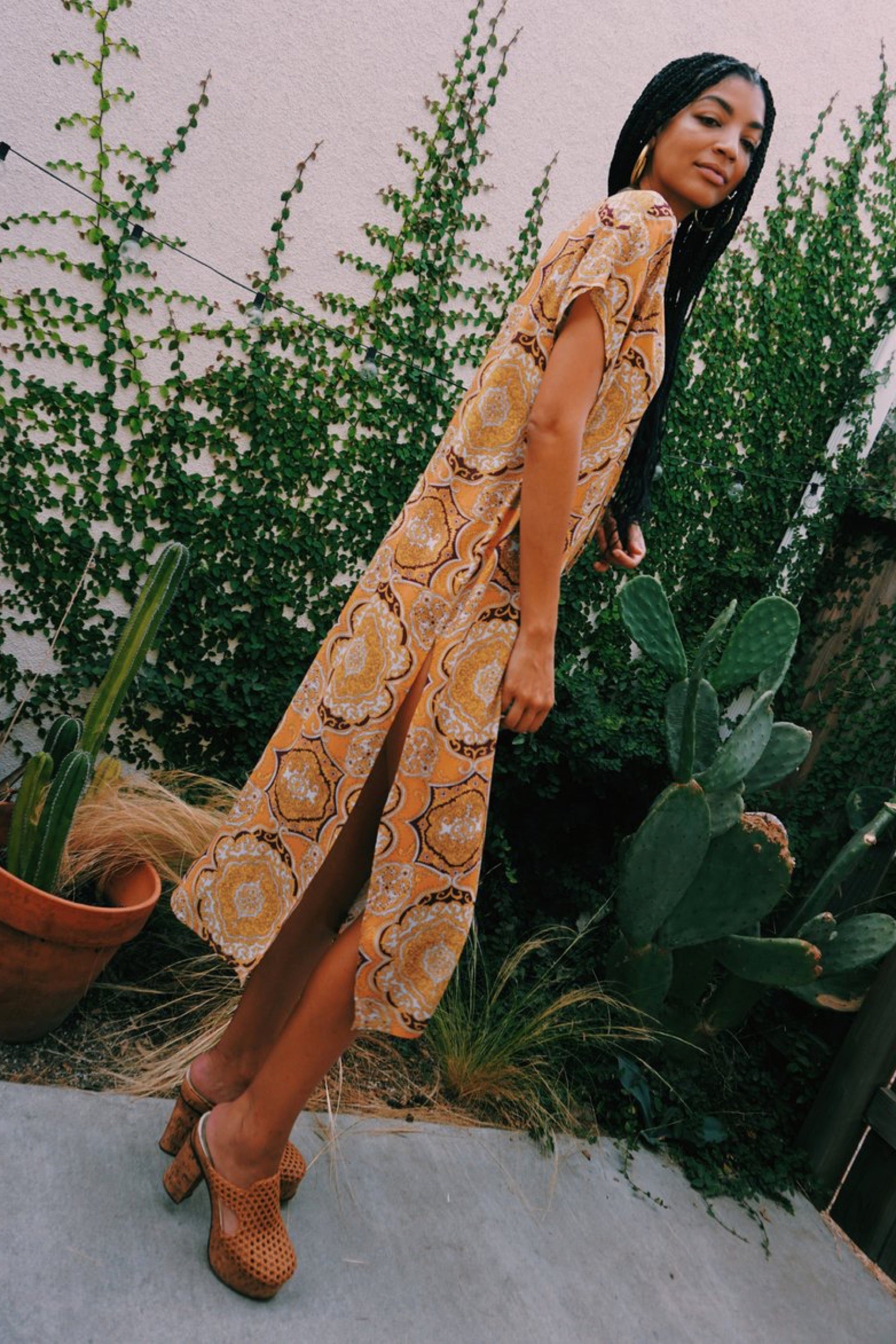 Tangerine Dial Margot Caftan