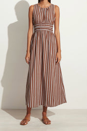 Maya Stripe Jean Dress