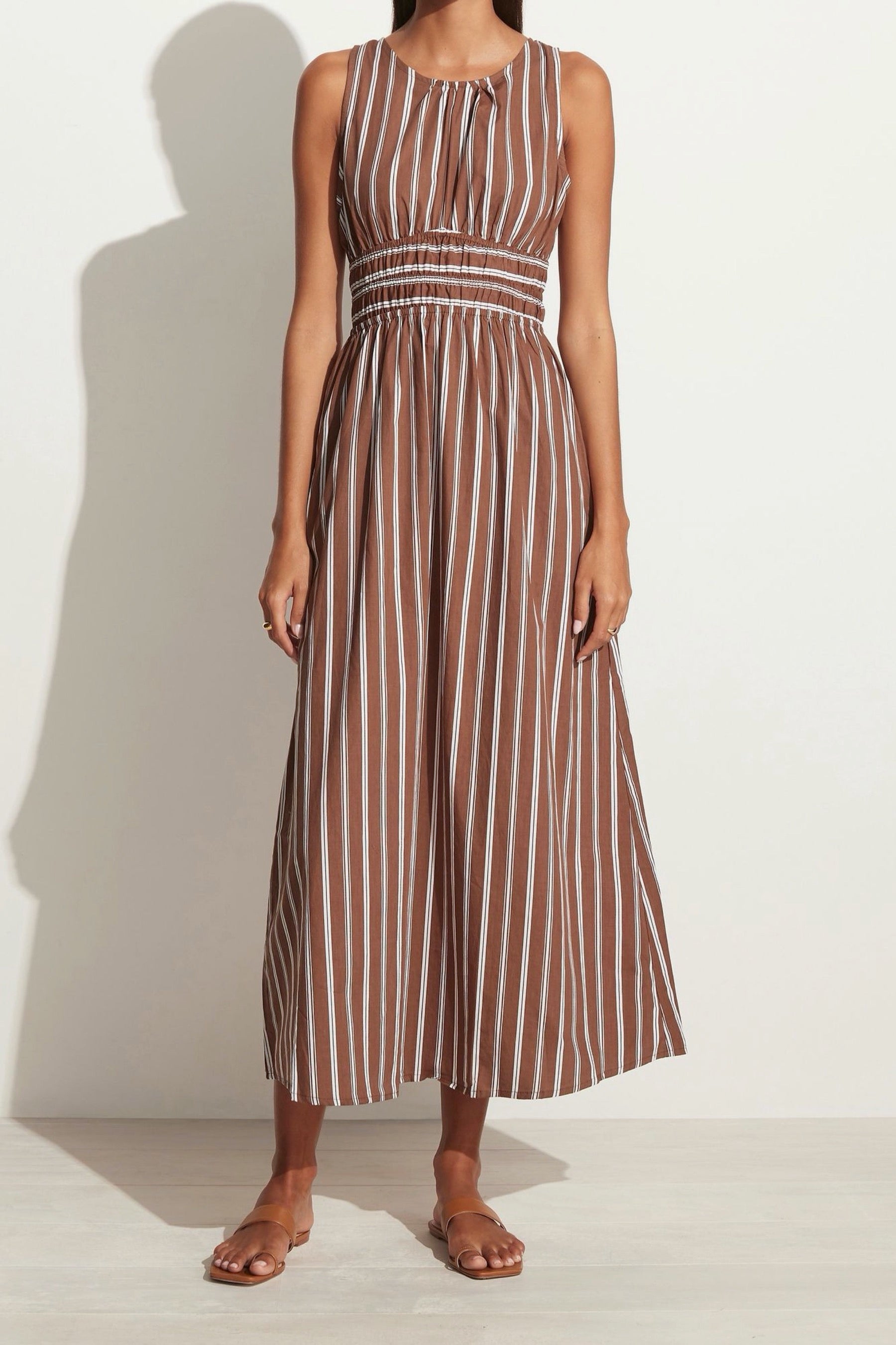Maya Stripe Jean Dress