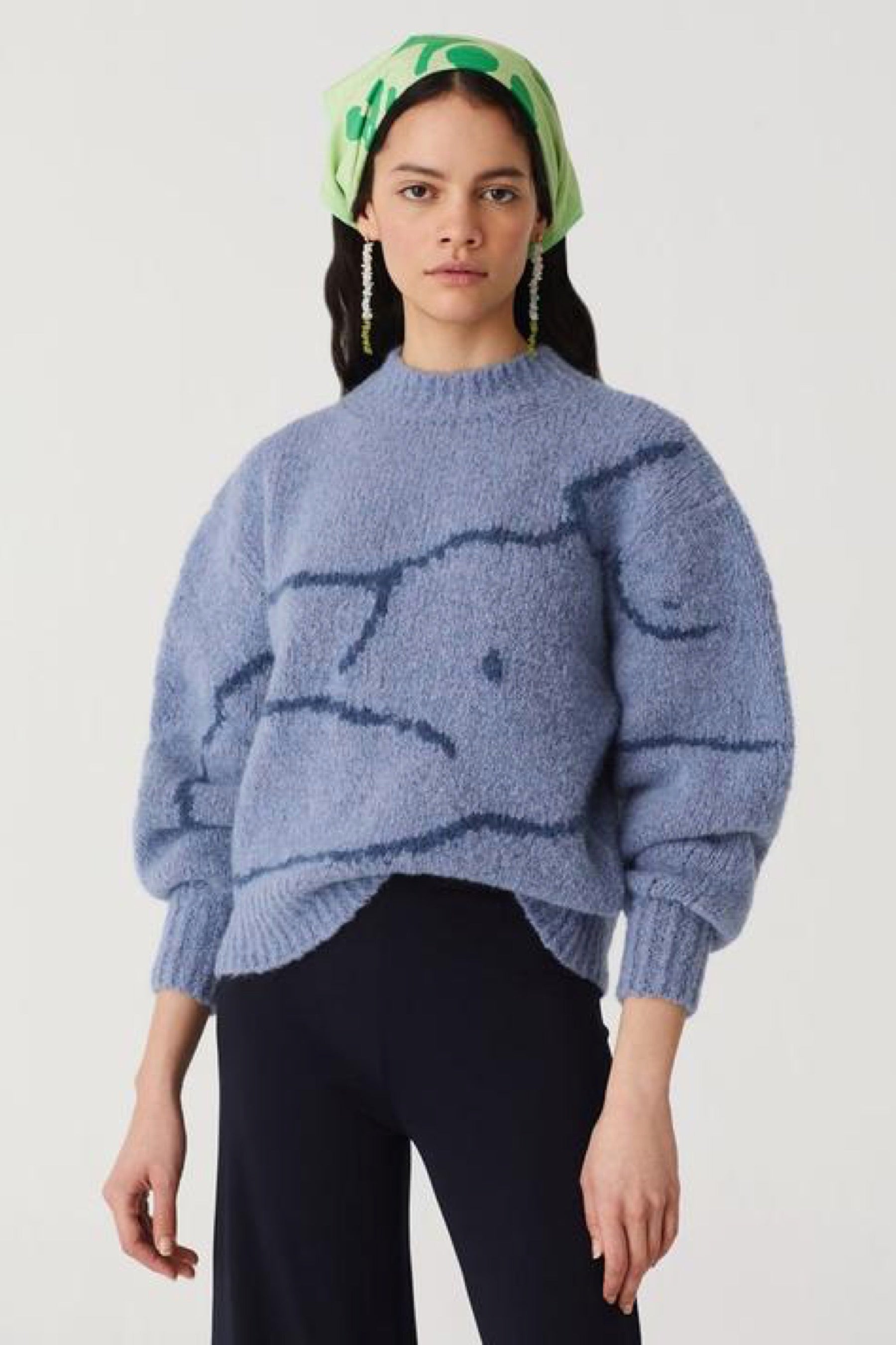 Extralight Blue Palmira Sweater