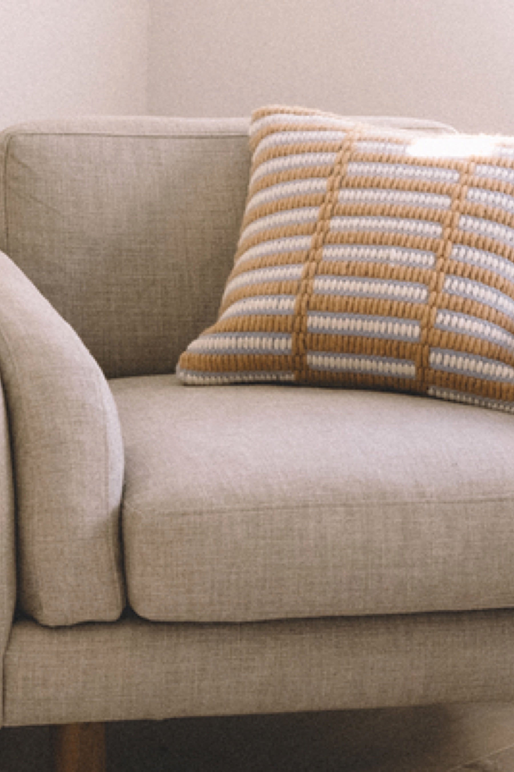 Camel + Lilac Pascal Pillow