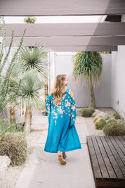 Blue Floral Georgia Robe