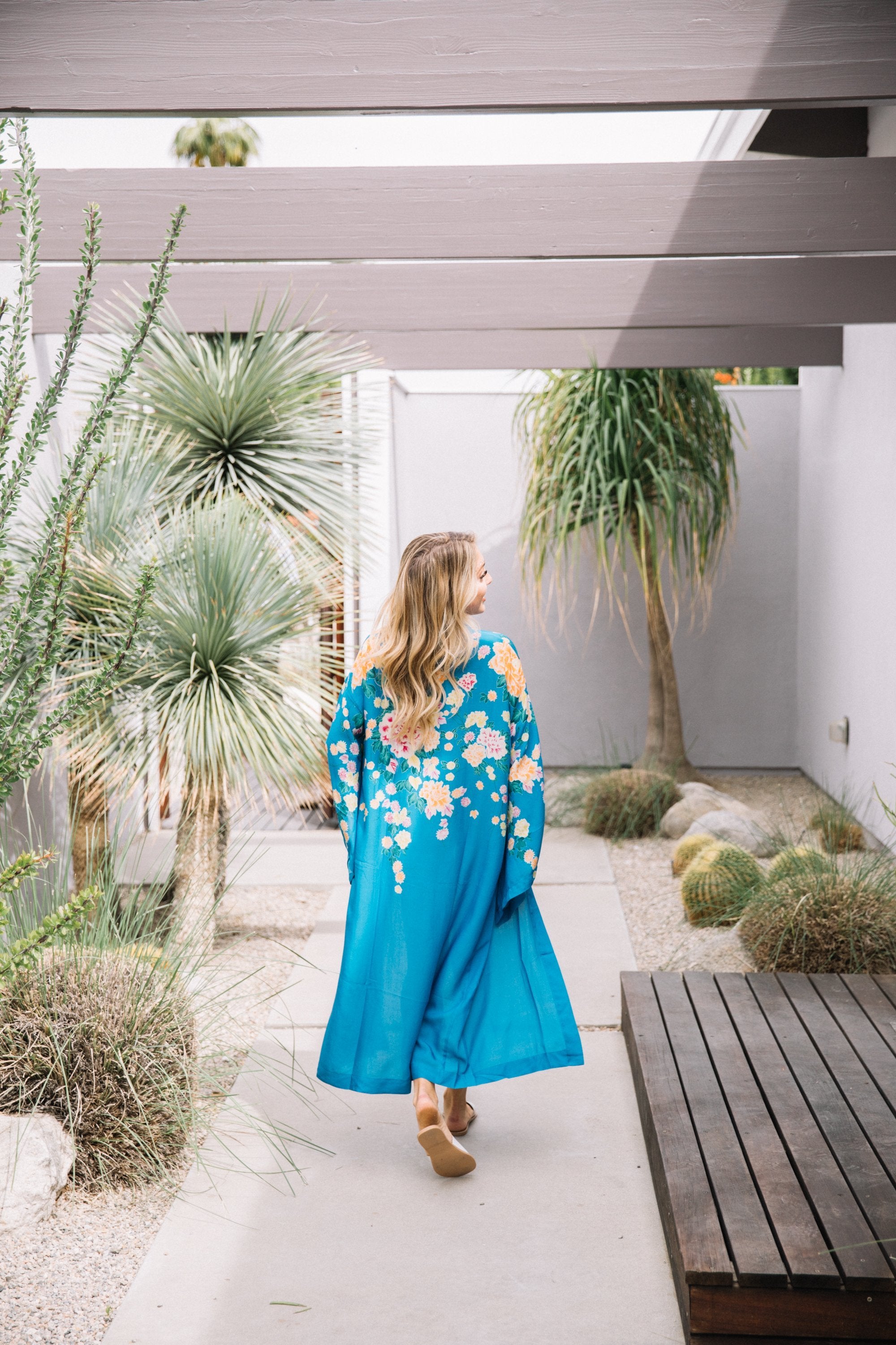 Blue Floral Georgia Robe