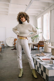 Ivory Madeline Turtleneck Sweater