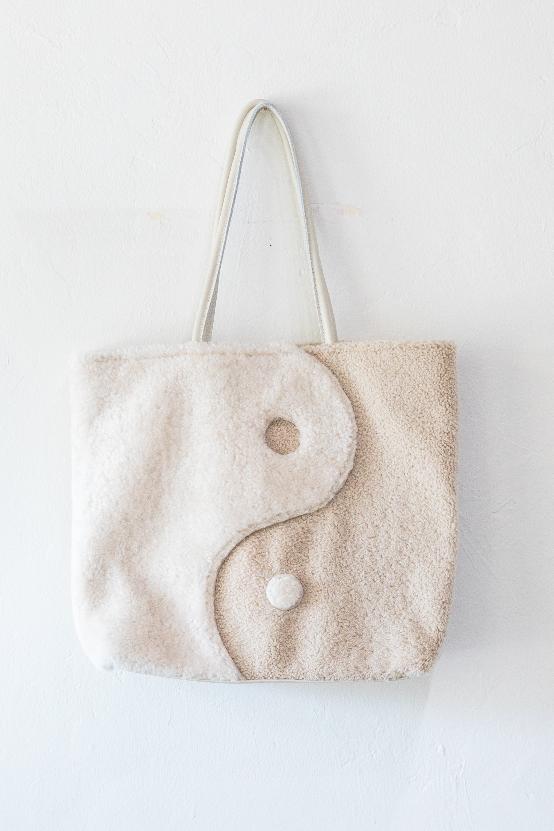 X Prism Beige + White Yin Yang Tote