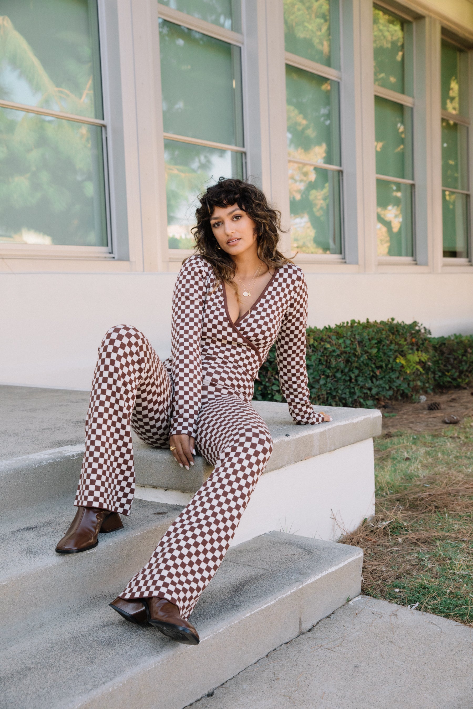 Maroon Cassie Wrap Top