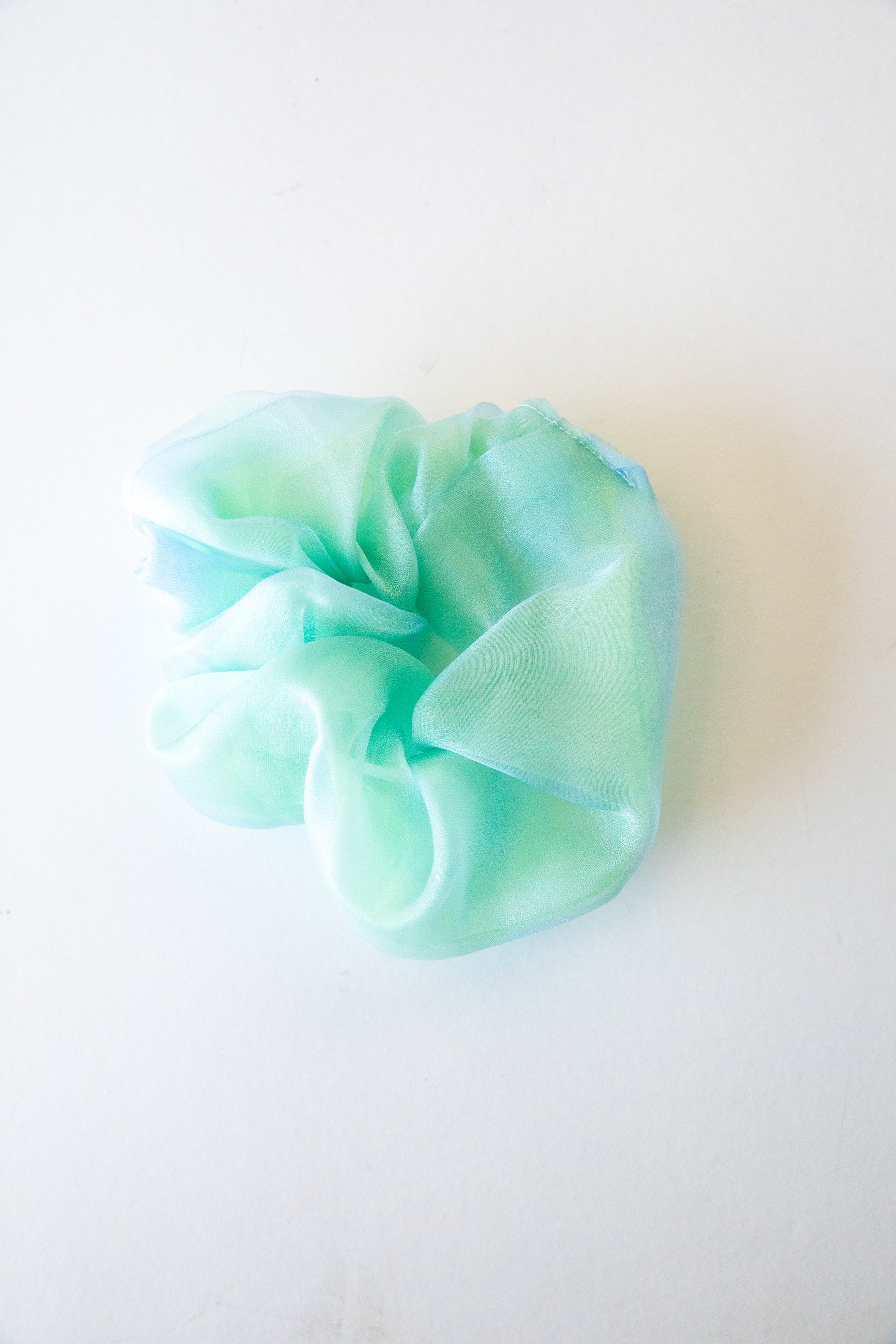 Lime + Seafoam Mini Cloud Scrunchie