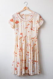 Copper Floral Dress