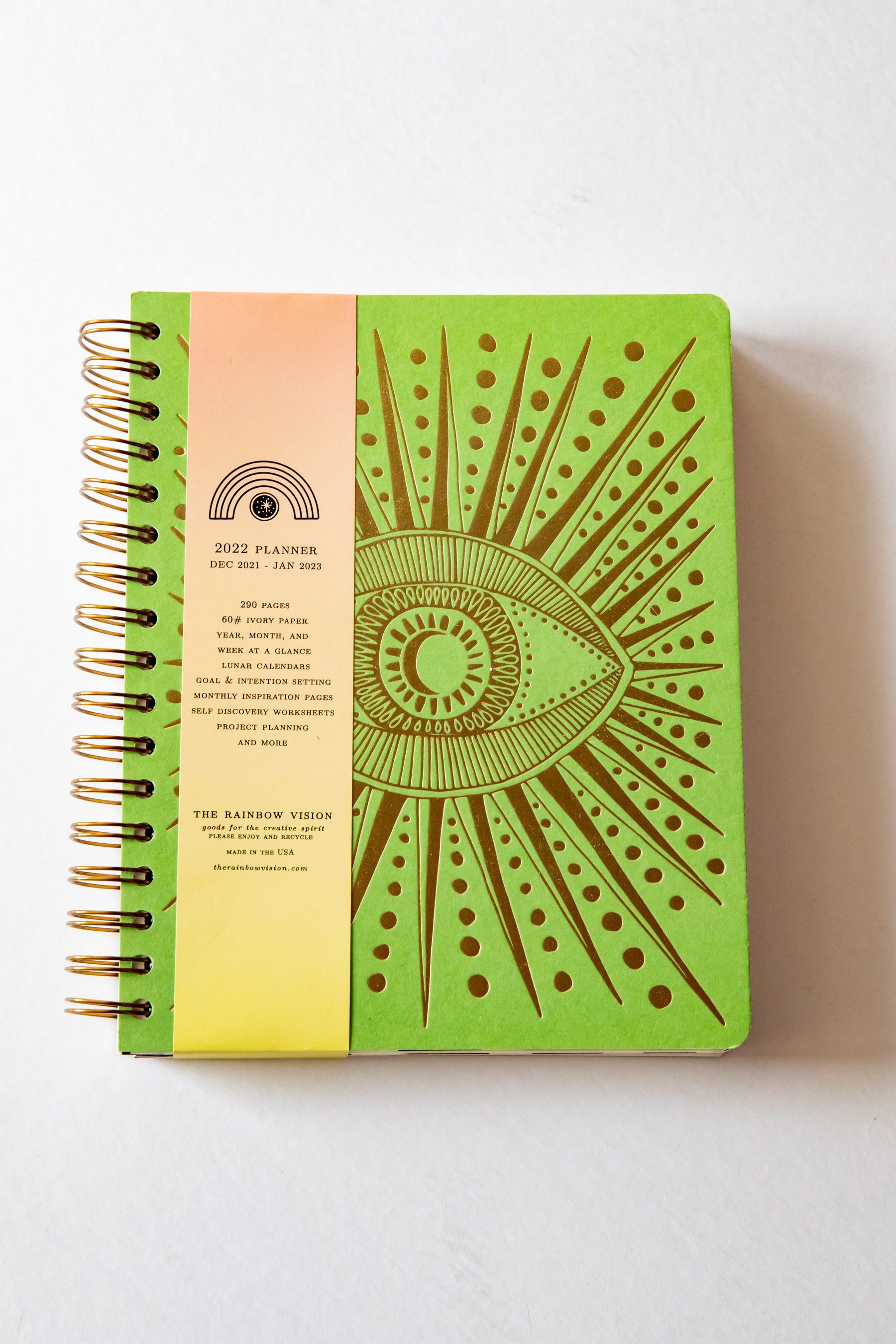 Grass Seeing Eye Planner: December 2021 - January 2023