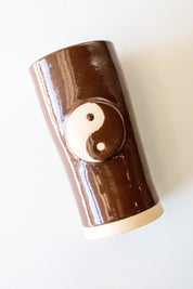 X Prism Chocolate Yin Yang Vase