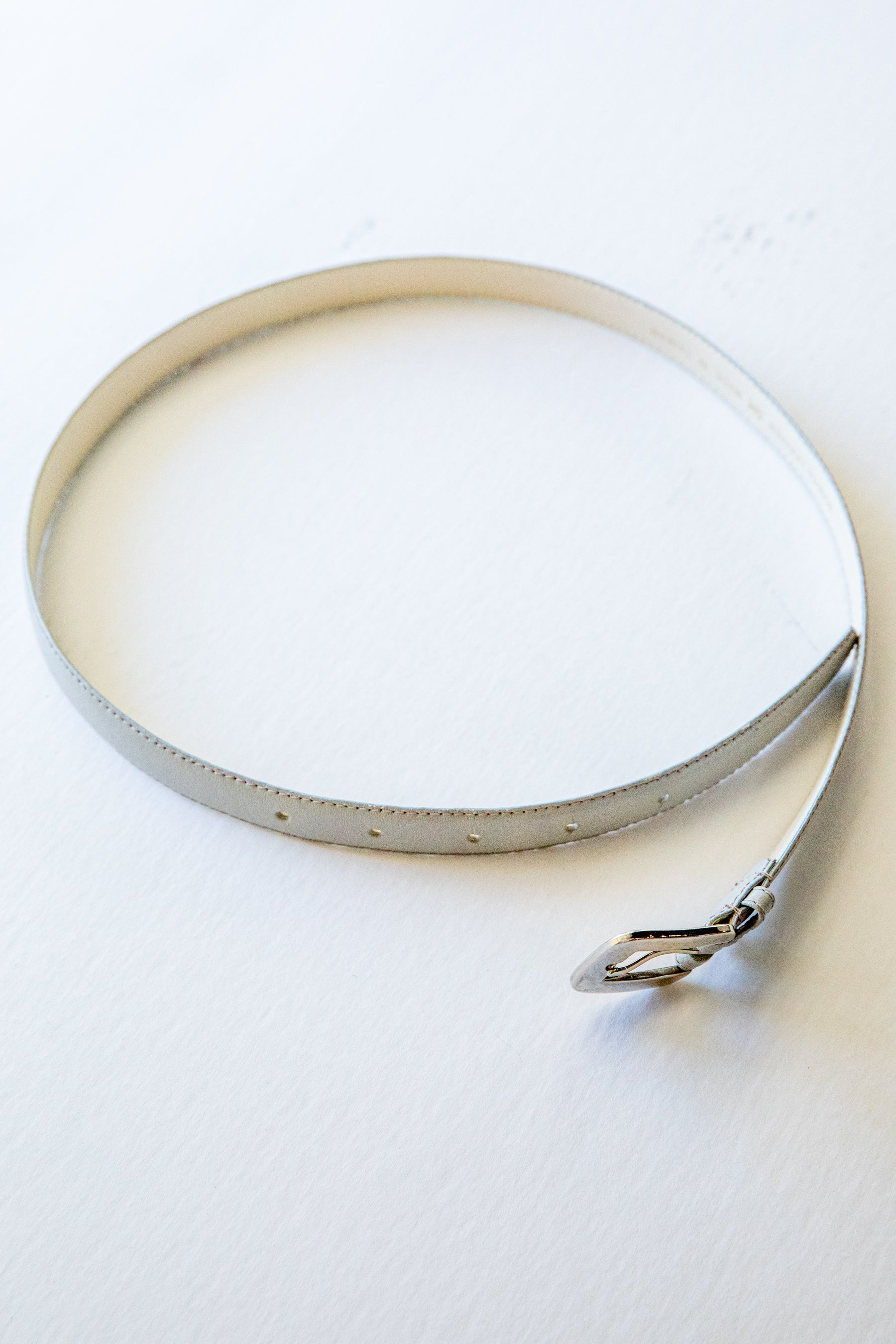 Pale Grey Thin Belt