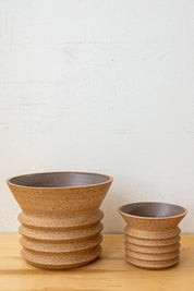X Prism Large Brown Planter
