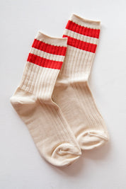 Red Varsity Her Socks