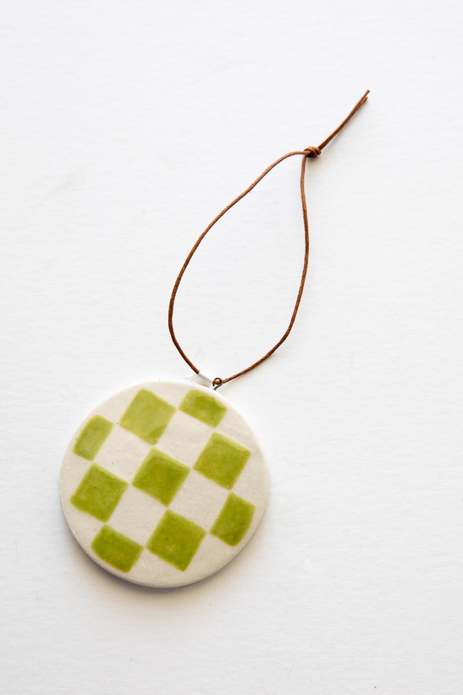 X Prism Matcha Check Ornament