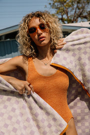 Orchid Metal Monroe Towel