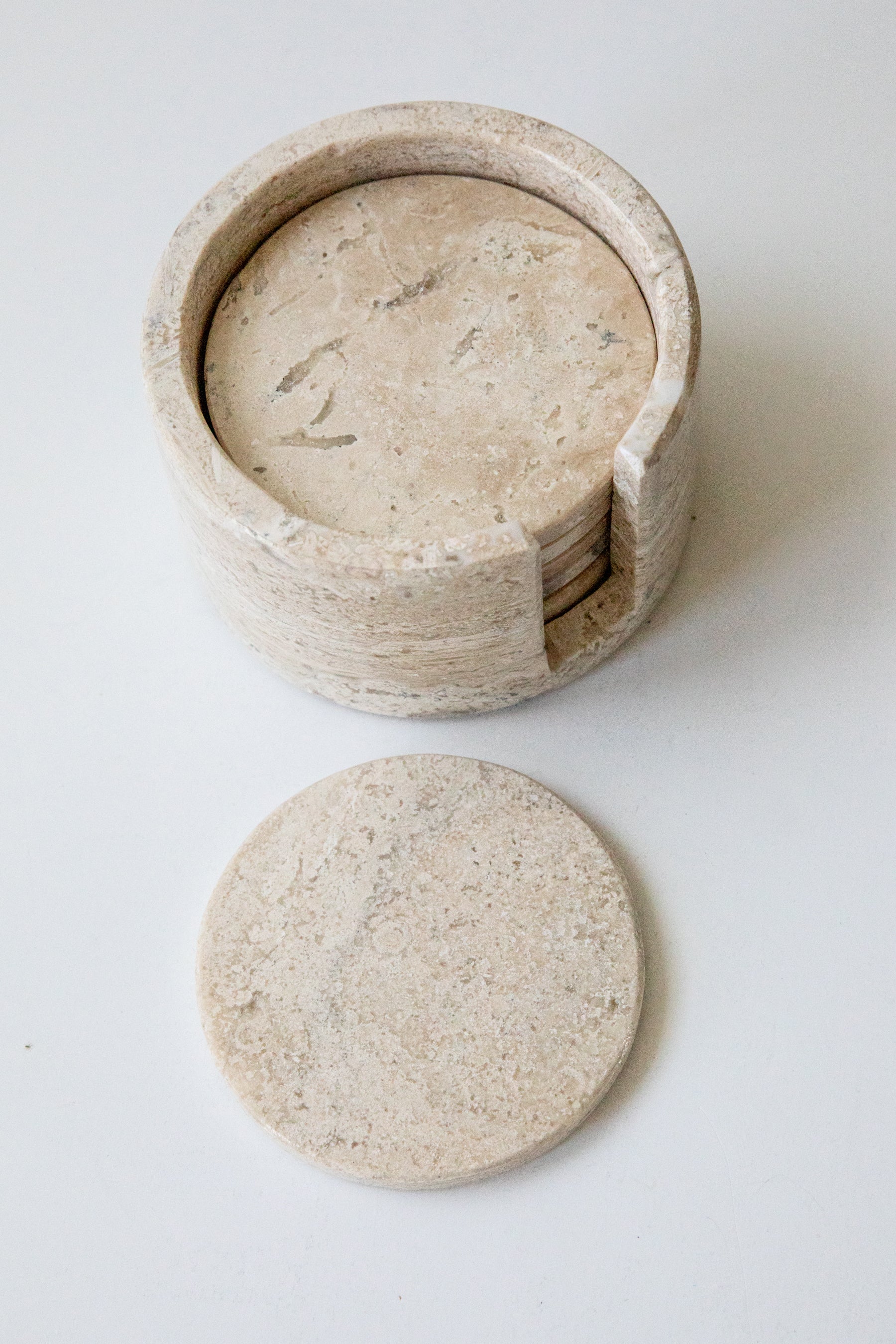 Marble Coaster Set - Ivory