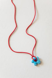 Blue Flower Necklace