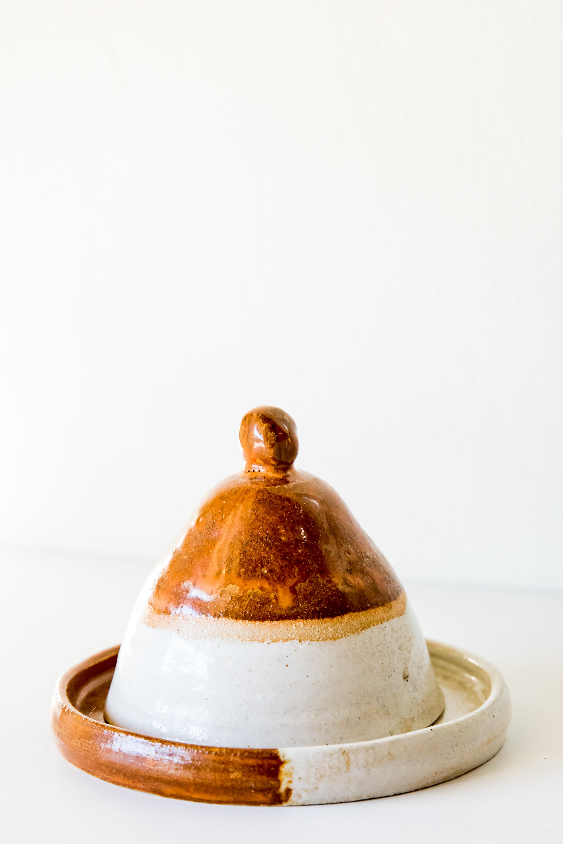 Rust Glazed Butter Dish