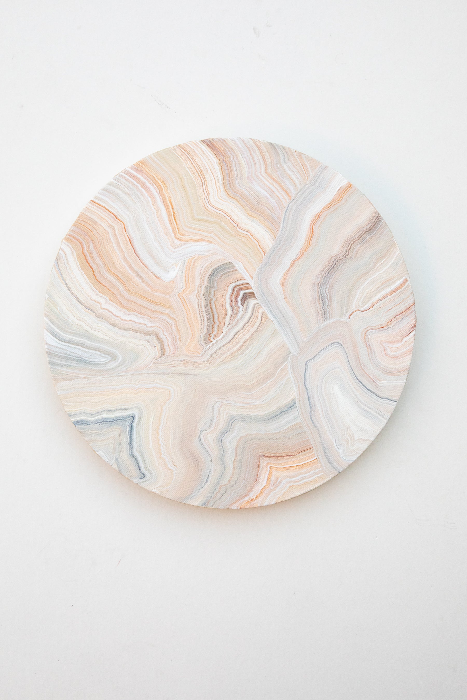 X Prism Opal Circle Canvas Painting