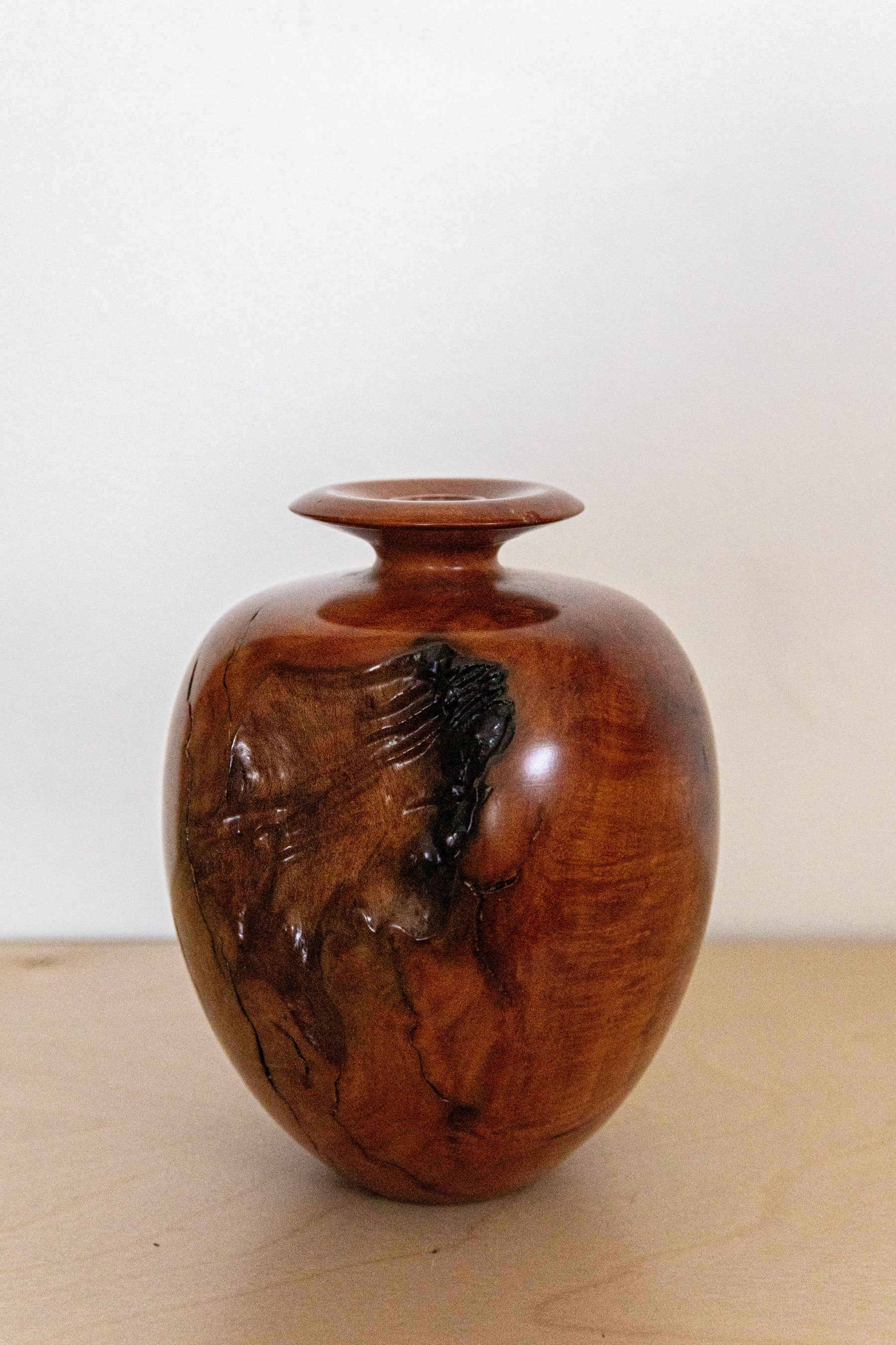 Burl Wood Vase