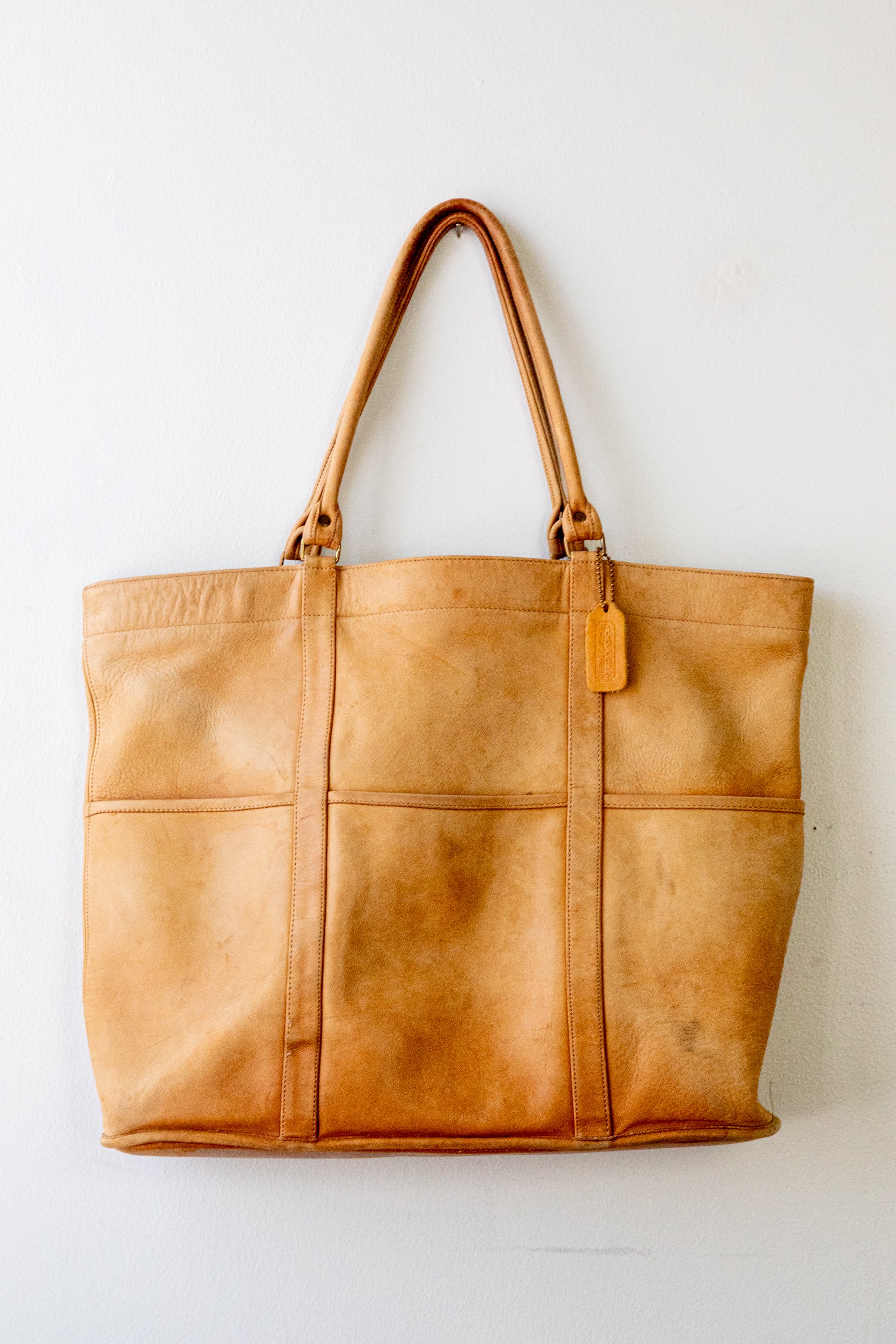 Tan Coach Tote