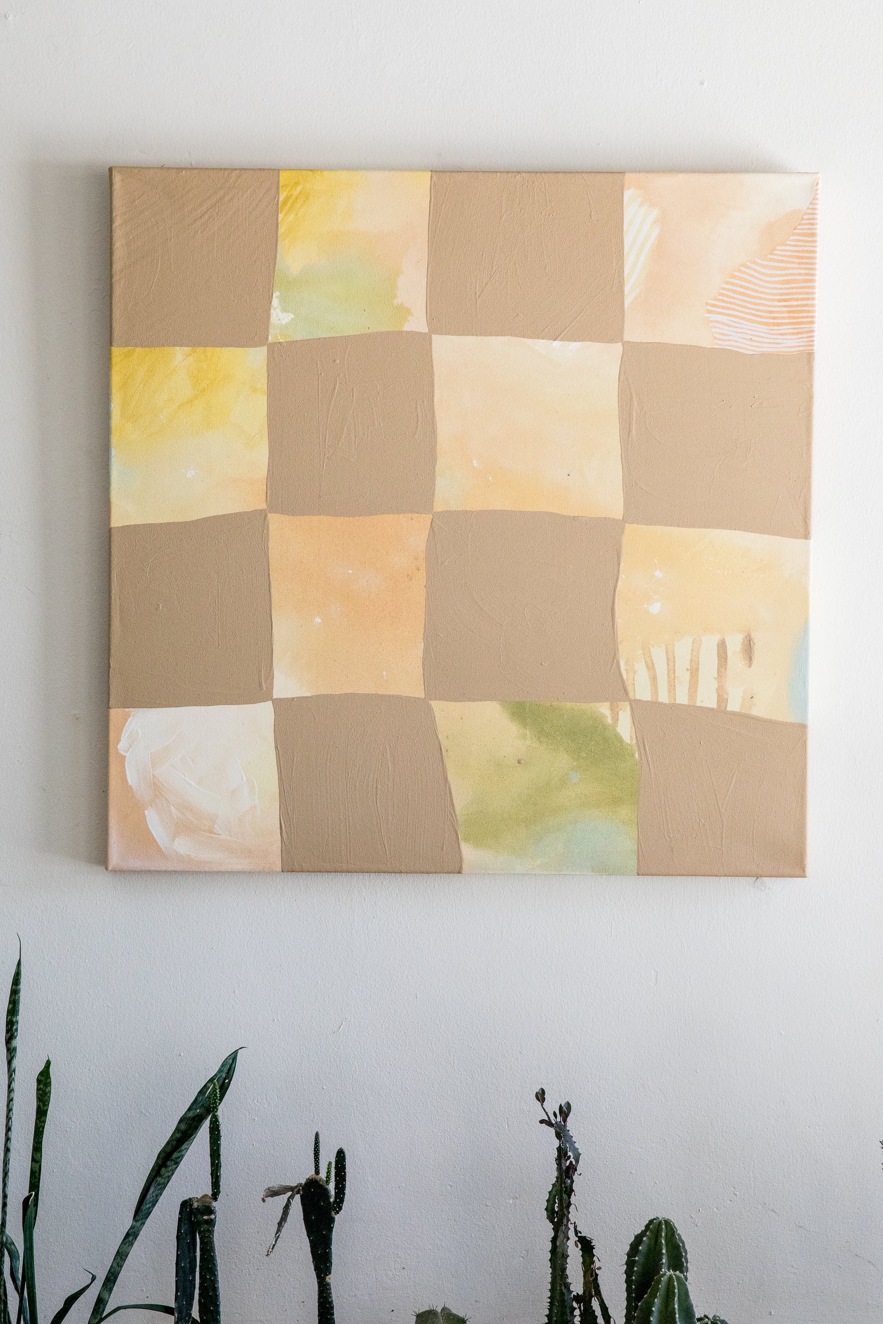 X Prism Large Checkered Painting No. 3