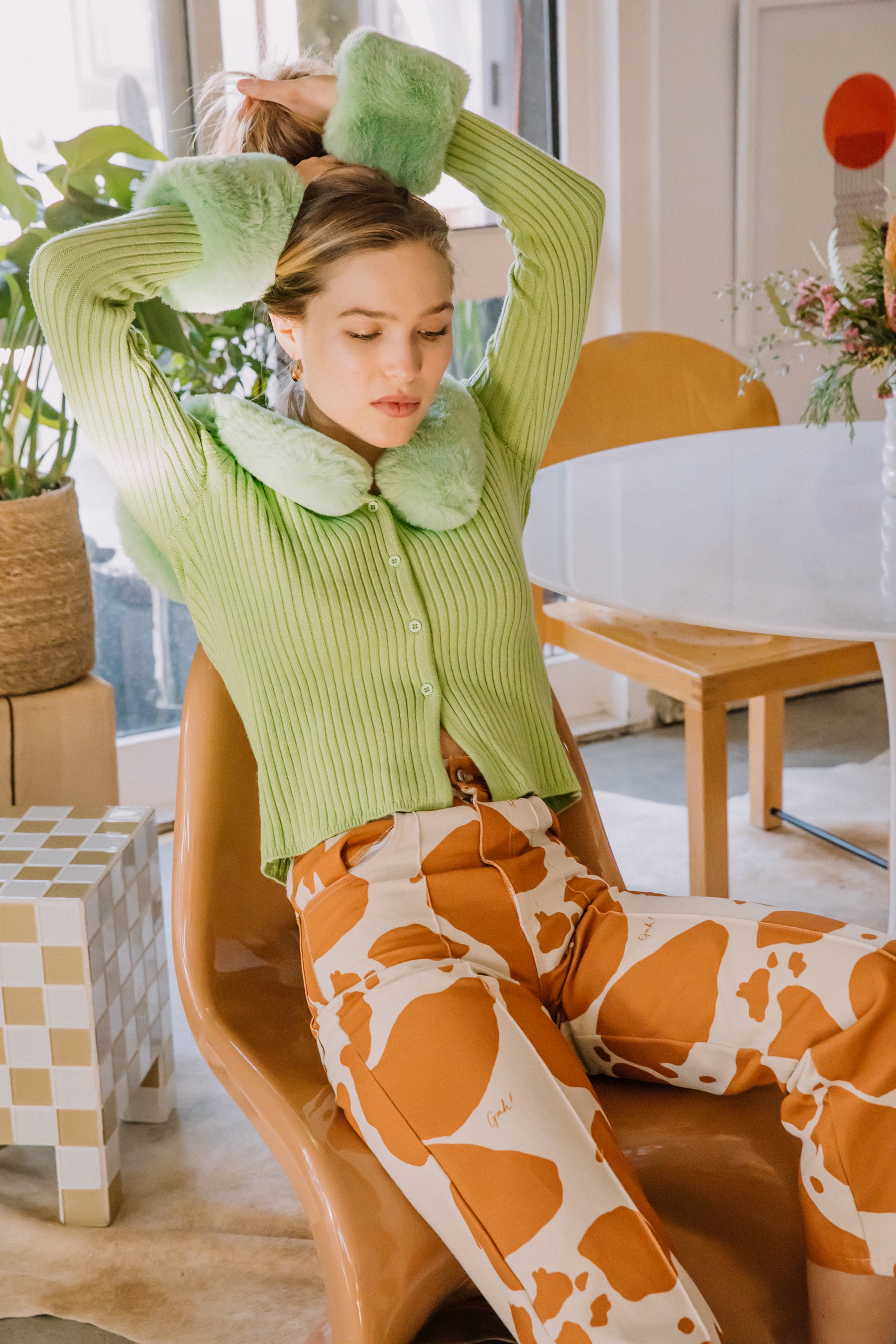 Palm Green Peggy Cardigan