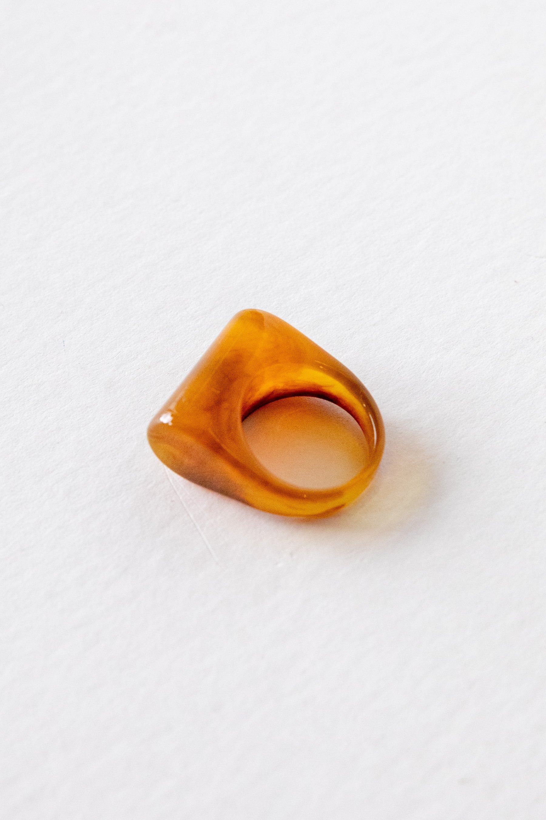 Brown Paper Hearts 999 Ring